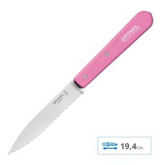 Opinel Essential No:113 Paslanmaz Çelik Tırtıklı Soyma Bıçağı Mor