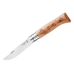 Opinel Inox No 08 Alpine Bisiklet Desenli Paslanmaz Çelik Çakı