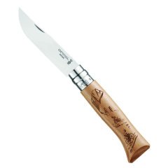 Opinel Inox No 08 Alpine Bisiklet Desenli Paslanmaz Çelik Çakı